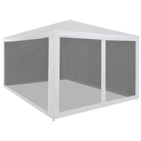 Party Tent White and black Powder-coated steel frame Large