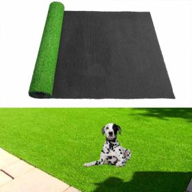 5x10FT Artificial Grass Turf 0.6" Indoor Outdoor Astroturf Fake Grass with Drain Holes, for Dog and Garden Patio (5ft x 10ft -: Grass height 0.6 inches/1.5cm)